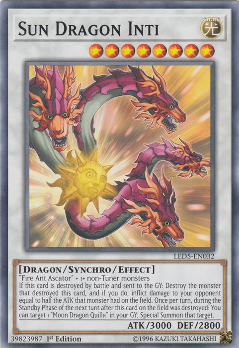 Sun Dragon Inti [LED5-EN032] Common | Card Merchant Takapuna