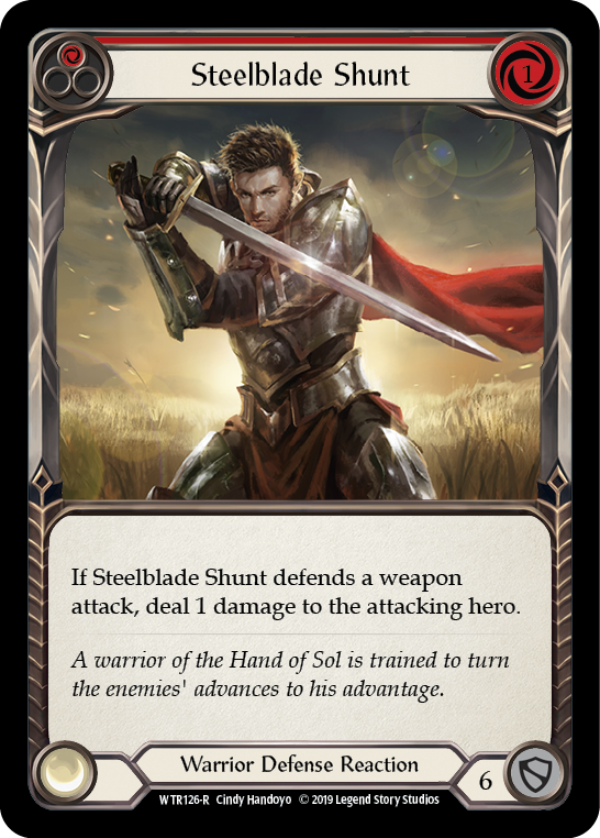 Steelblade Shunt (Red) [WTR126-R] (Welcome to Rathe)  Alpha Print Normal | Card Merchant Takapuna