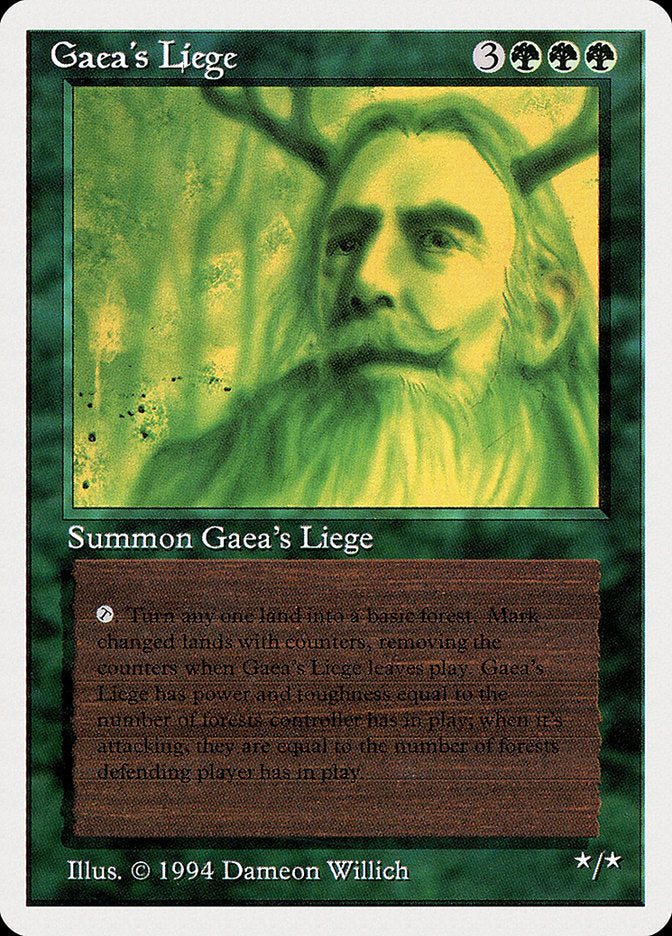 Gaea's Liege [Summer Magic / Edgar] | Card Merchant Takapuna