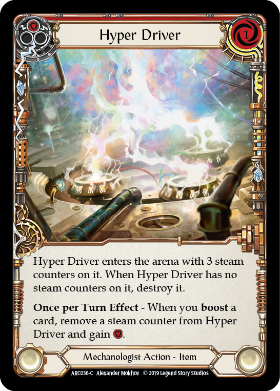 Hyper Driver [ARC036-C] (Arcane Rising)  1st Edition Rainbow Foil | Card Merchant Takapuna