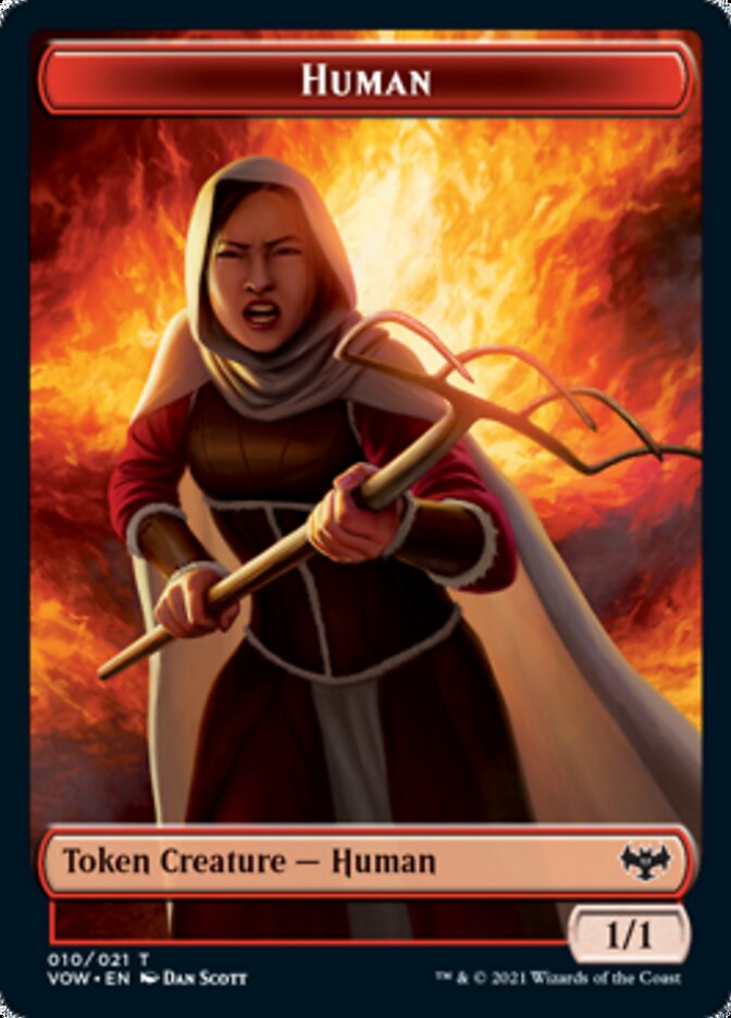 Human Token (010) [Innistrad: Crimson Vow Tokens] | Card Merchant Takapuna