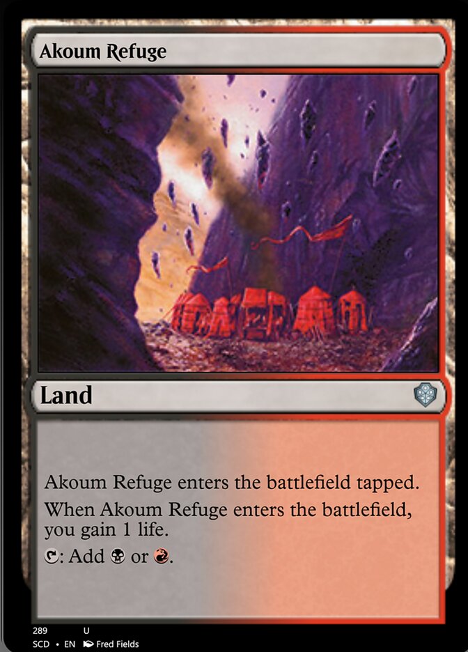 Akoum Refuge [Starter Commander Decks] | Card Merchant Takapuna