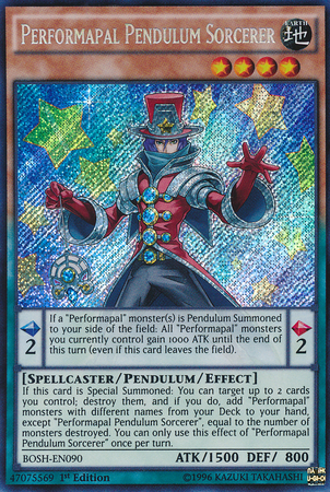 Performapal Pendulum Sorcerer [BOSH-EN090] Secret Rare | Card Merchant Takapuna