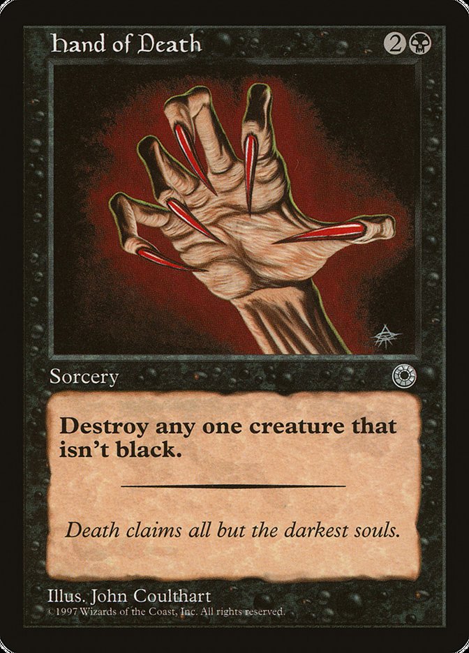 Hand of Death (Without Creature Color Explanation) [Portal] | Card Merchant Takapuna