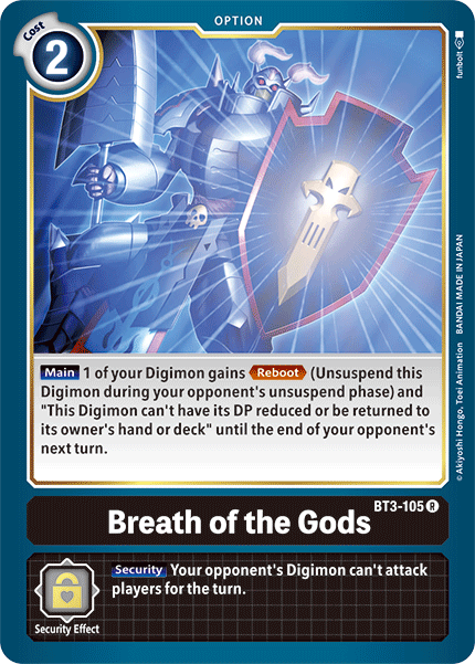 Breath of the Gods [BT3-105] [Release Special Booster Ver.1.5] | Card Merchant Takapuna