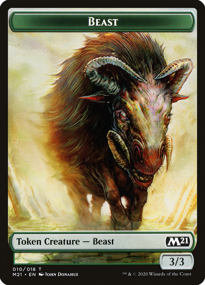 Beast Token [Core Set 2021 Tokens] | Card Merchant Takapuna