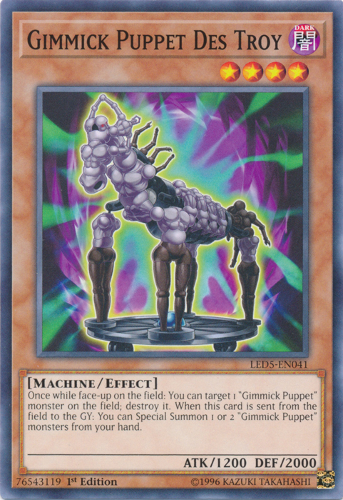 Gimmick Puppet Des Troy [LED5-EN041] Common | Card Merchant Takapuna