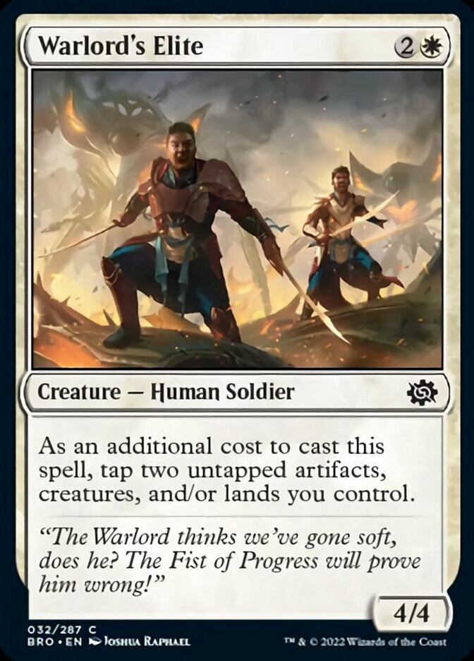 Warlord's Elite [The Brothers' War] | Card Merchant Takapuna