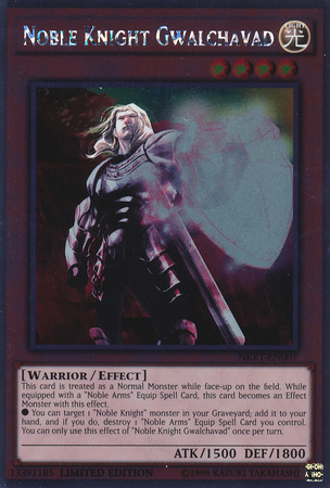 Noble Knight Gwalchavad [NKRT-EN007] Platinum Rare | Card Merchant Takapuna