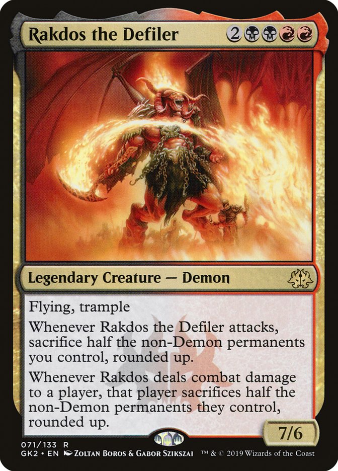 Rakdos the Defiler [Ravnica Allegiance Guild Kit] | Card Merchant Takapuna