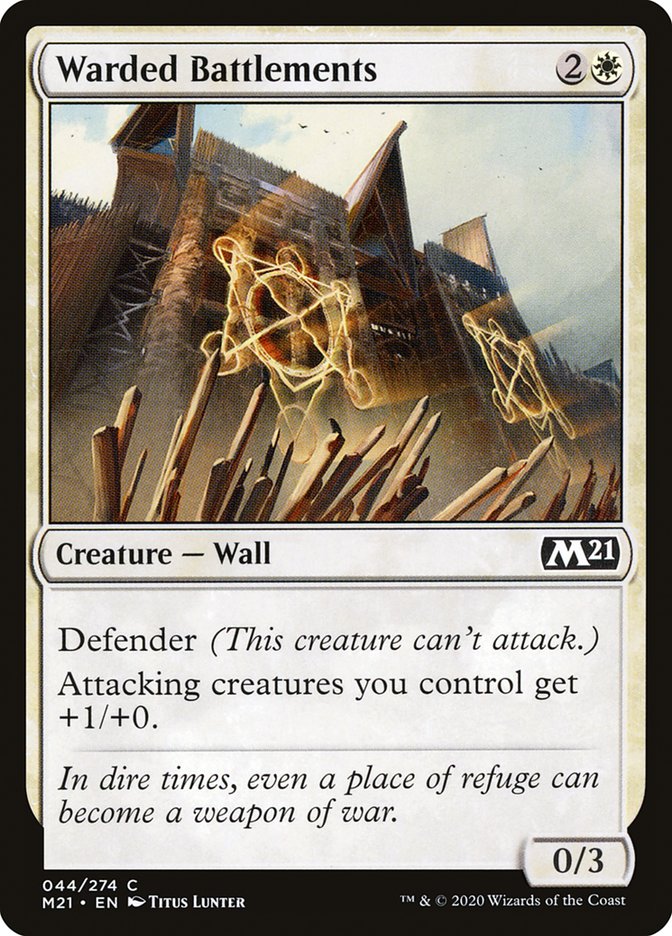 Warded Battlements [Core Set 2021] | Card Merchant Takapuna