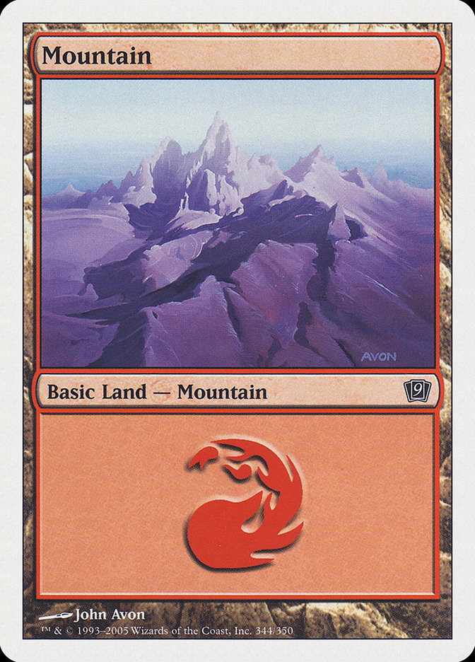 Mountain (344) [Ninth Edition] | Card Merchant Takapuna