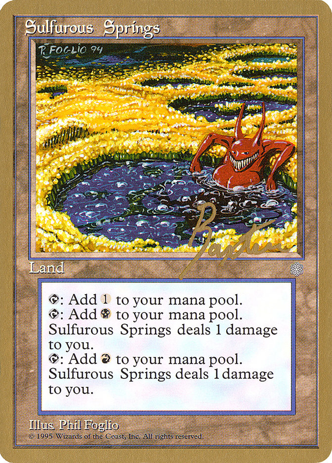 Sulfurous Springs (George Baxter) [Pro Tour Collector Set] | Card Merchant Takapuna