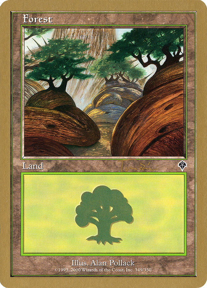 Forest (jt349a) (Jan Tomcani) [World Championship Decks 2001] | Card Merchant Takapuna