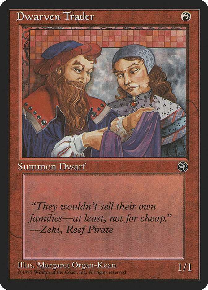 Dwarven Trader (Zeki Flavor Text) [Homelands] | Card Merchant Takapuna