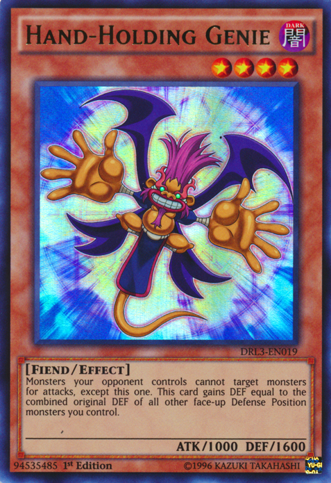 Hand-Holding Genie [DRL3-EN019] Ultra Rare | Card Merchant Takapuna