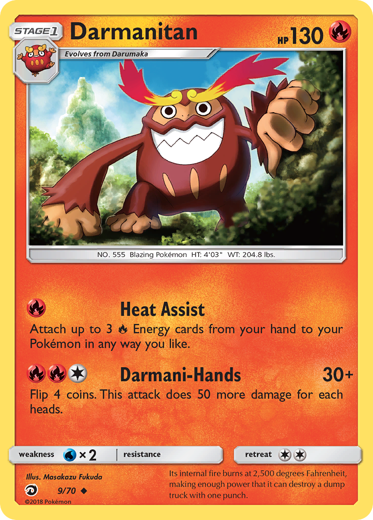 Darmanitan (9/70) [Sun & Moon: Dragon Majesty] | Card Merchant Takapuna