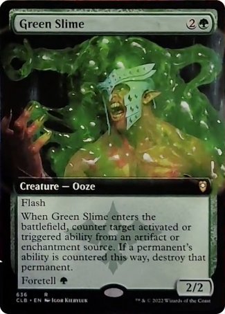 Green Slime (Extended Art) [Commander Legends: Battle for Baldur's Gate] | Card Merchant Takapuna