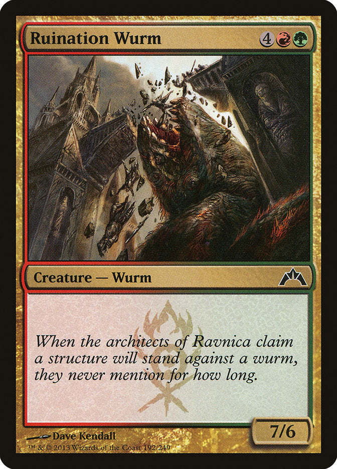 Ruination Wurm [Gatecrash] | Card Merchant Takapuna