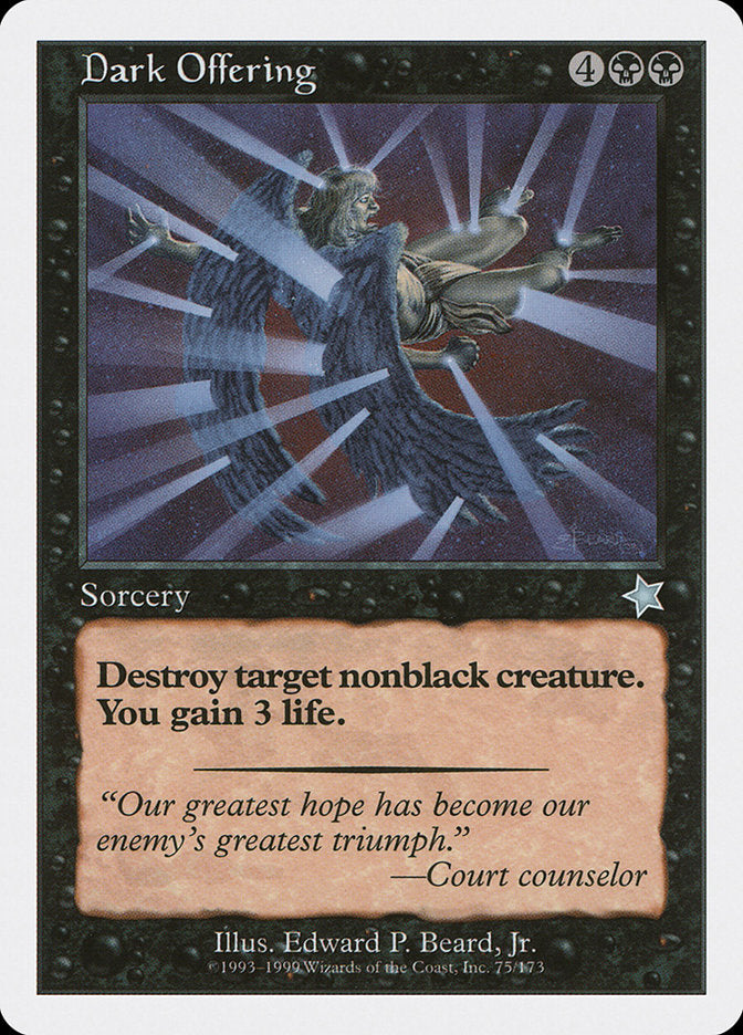 Dark Offering [Starter 1999] | Card Merchant Takapuna