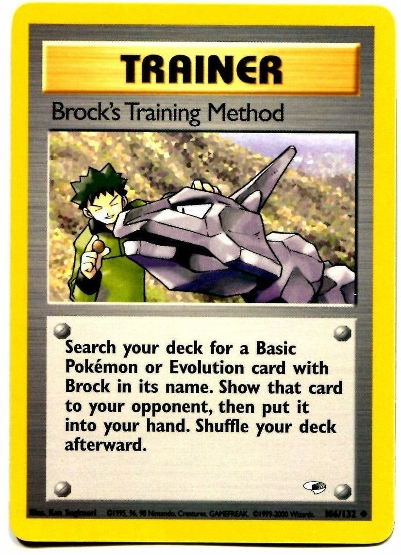 Brock's Training Method (106/132) [Gym Heroes Unlimited] | Card Merchant Takapuna