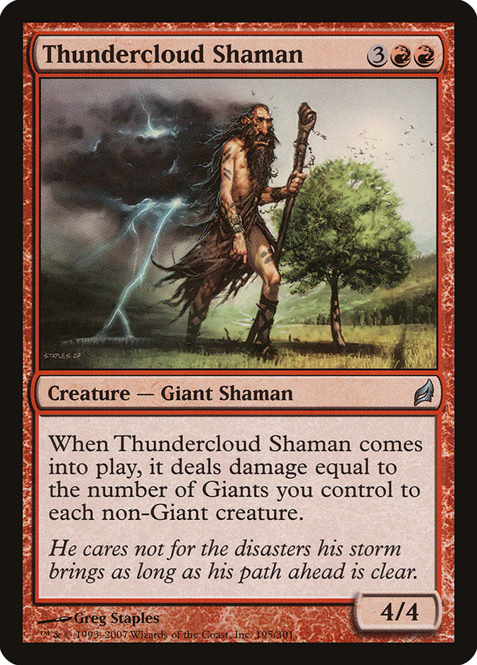 Thundercloud Shaman [Lorwyn] | Card Merchant Takapuna