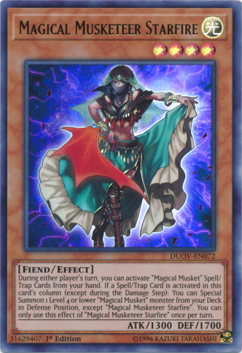 Magical Musketeer Starfire [DUOV-EN072] Ultra Rare | Card Merchant Takapuna