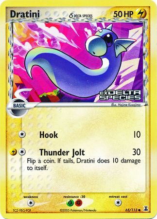 Dratini (65/113) (Delta Species) (Stamped) [EX: Delta Species] | Card Merchant Takapuna