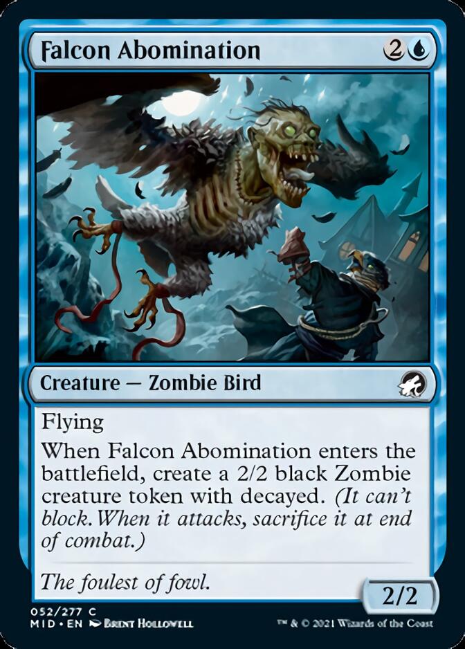 Falcon Abomination [Innistrad: Midnight Hunt] | Card Merchant Takapuna