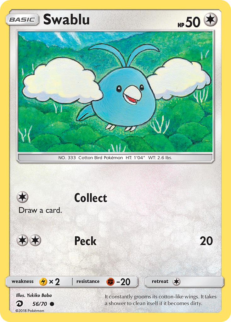 Swablu (56/70) [Sun & Moon: Dragon Majesty] | Card Merchant Takapuna