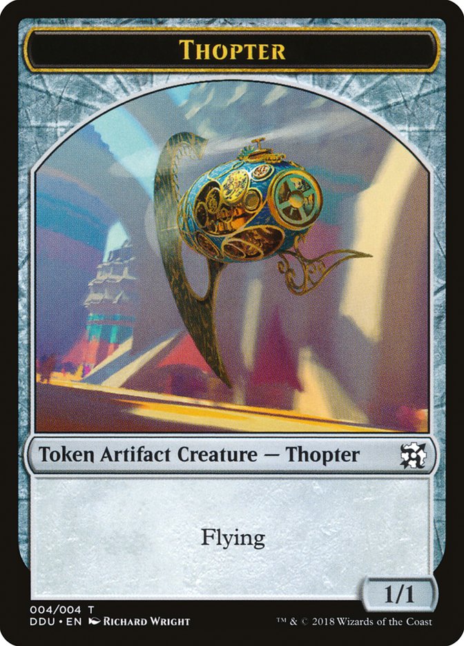 Thopter Token (004/004) [Duel Decks: Elves vs. Inventors Tokens] | Card Merchant Takapuna