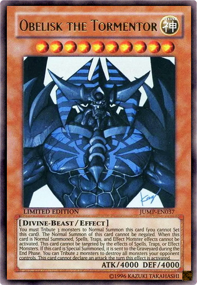 Obelisk the Tormentor [JUMP-EN037] Ultra Rare | Card Merchant Takapuna