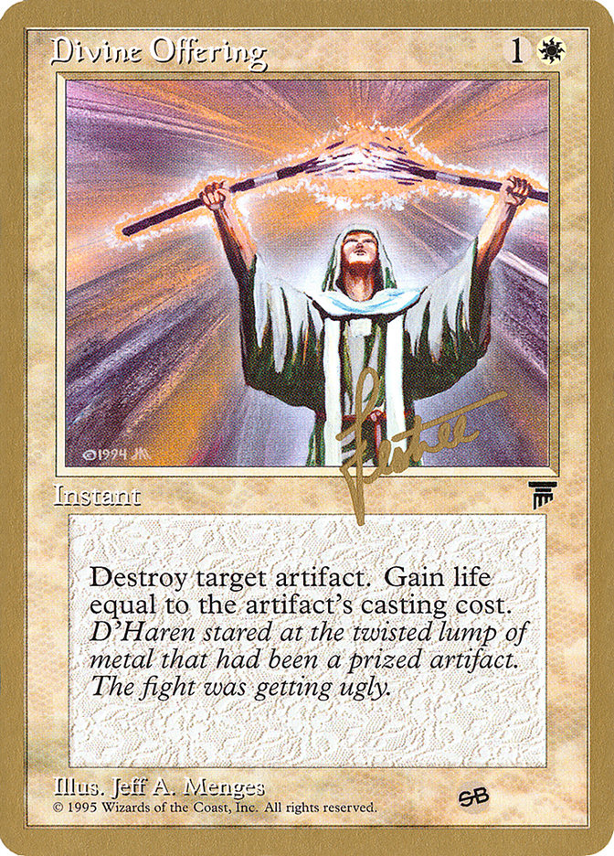 Divine Offering (Bertrand Lestree) (SB) [Pro Tour Collector Set] | Card Merchant Takapuna