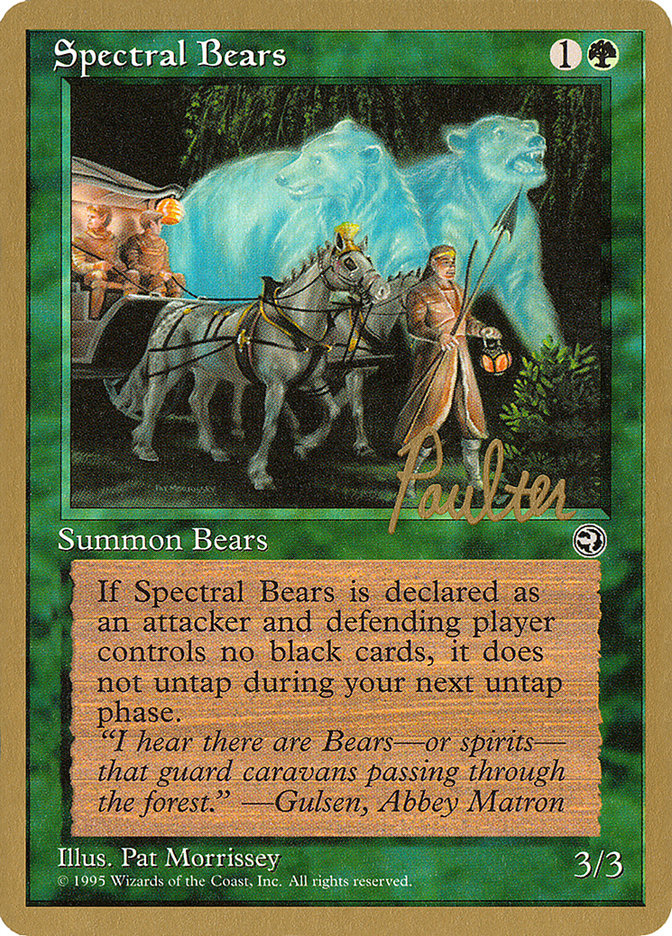 Spectral Bears (Preston Poulter) [Pro Tour Collector Set] | Card Merchant Takapuna