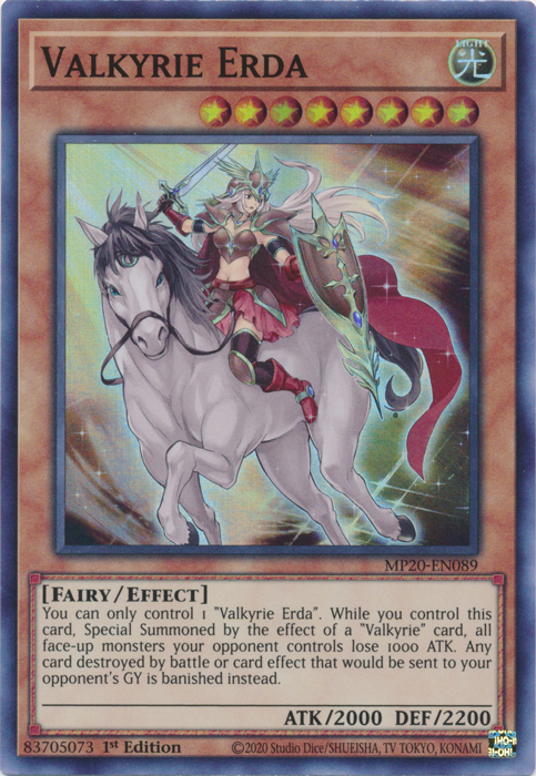 Valkyrie Erda [MP20-EN089] Super Rare | Card Merchant Takapuna