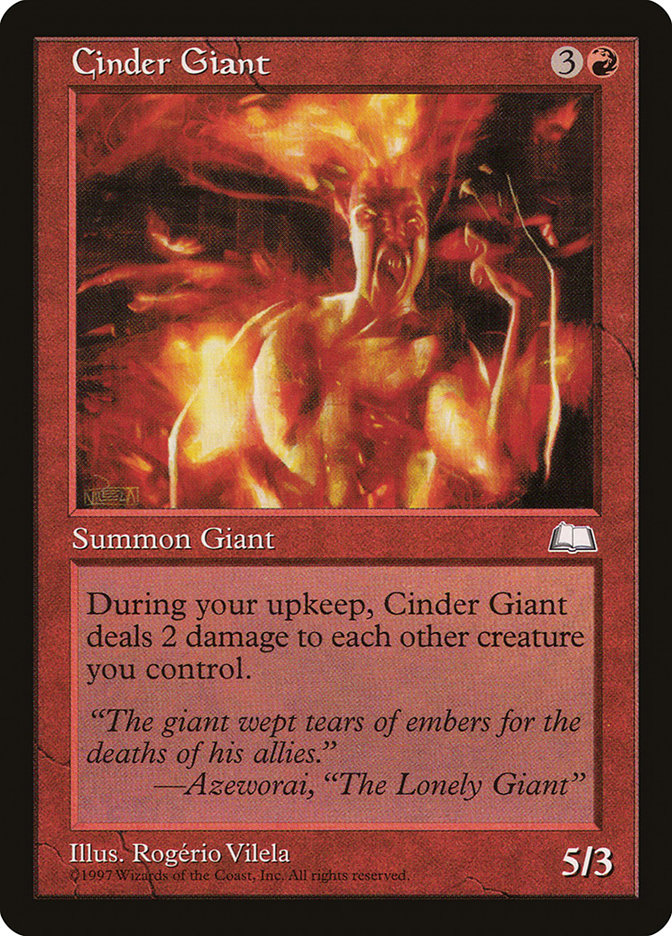 Cinder Giant [Weatherlight] | Card Merchant Takapuna