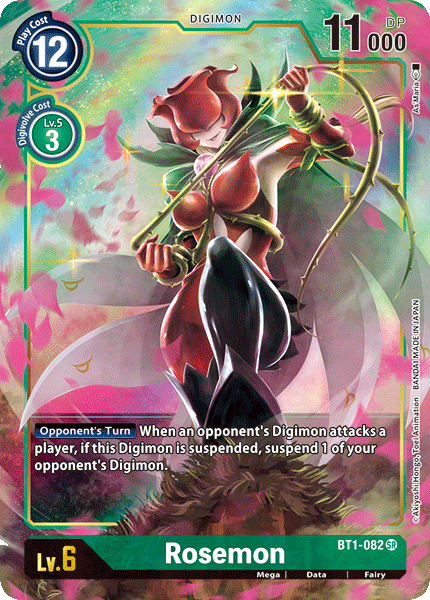 Rosemon [BT1-082] (Alternate Art) [Release Special Booster Ver.1.0] | Card Merchant Takapuna