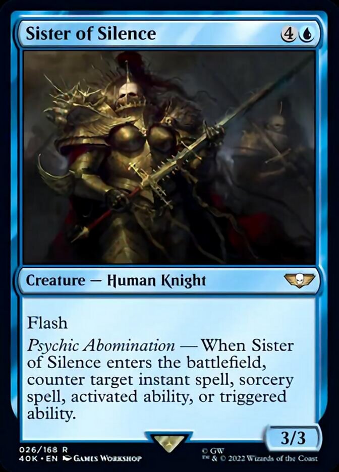 Sister of Silence (Surge Foil) [Warhammer 40,000] | Card Merchant Takapuna