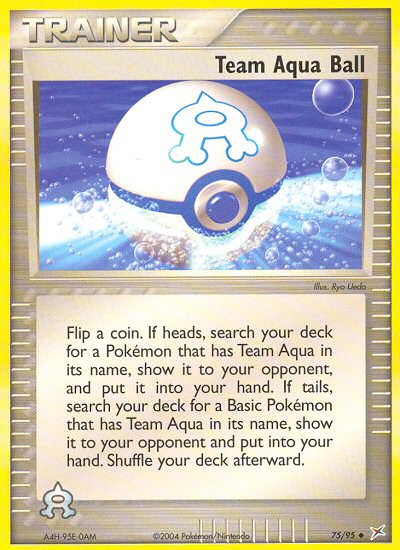 Team Aqua Ball (75/95) [EX: Team Magma vs Team Aqua] | Card Merchant Takapuna