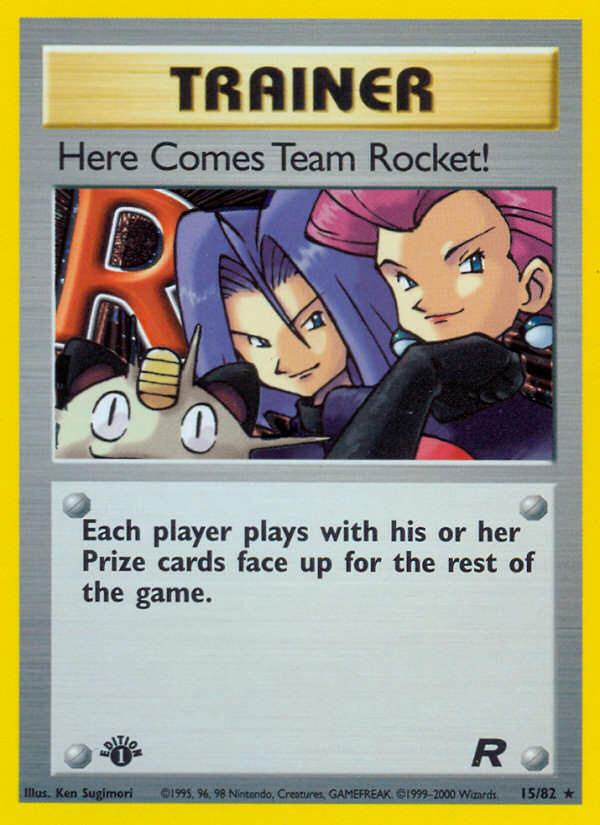 Here Comes Team Rocket! (15/82) [Team Rocket 1st Edition] | Card Merchant Takapuna