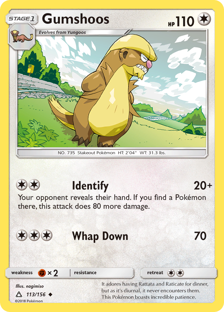 Gumshoos (113/156) [Sun & Moon: Ultra Prism] | Card Merchant Takapuna