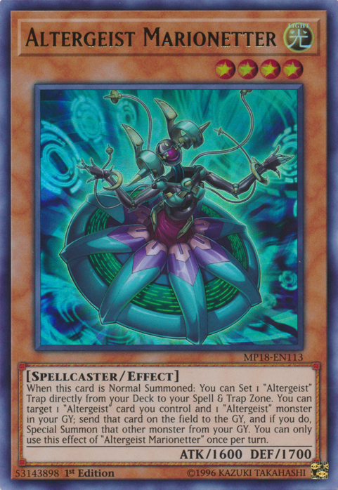 Altergeist Marionetter [MP18-EN113] Ultra Rare | Card Merchant Takapuna