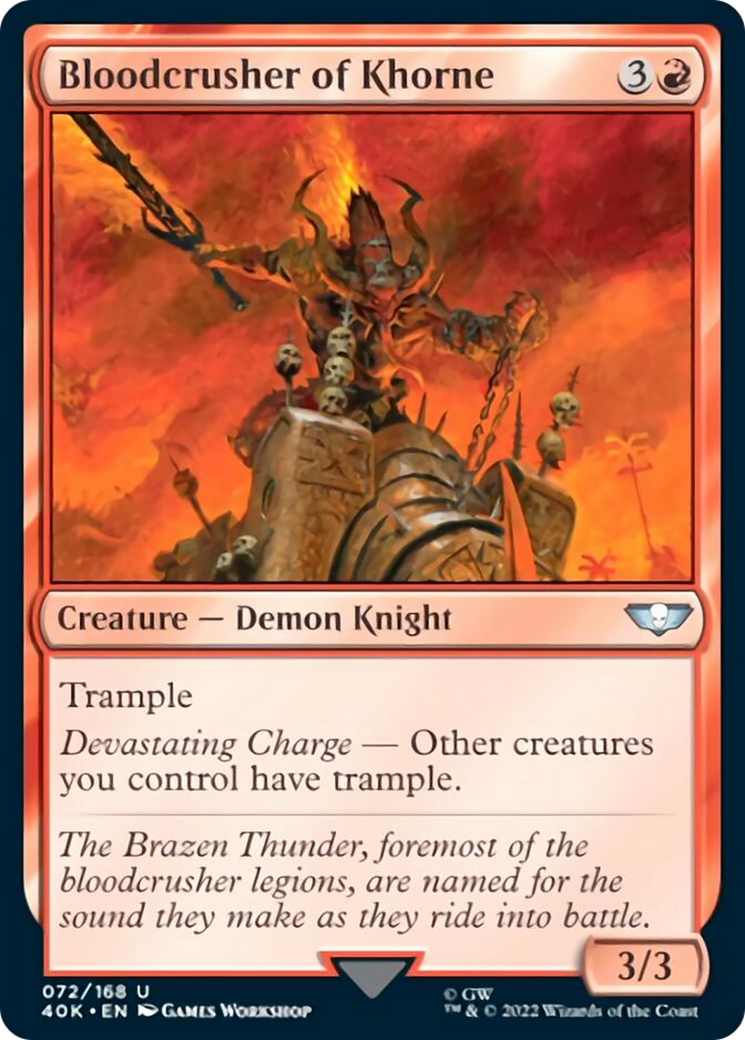 Bloodcrusher of Khorne [Warhammer 40,000] | Card Merchant Takapuna