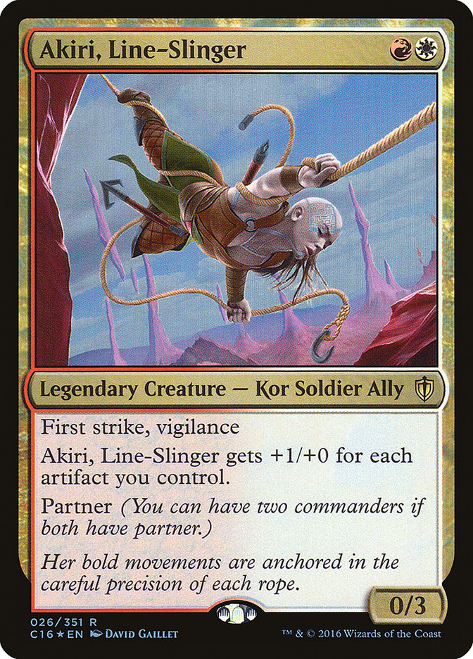 Akiri, Line-Slinger [Commander 2016] | Card Merchant Takapuna