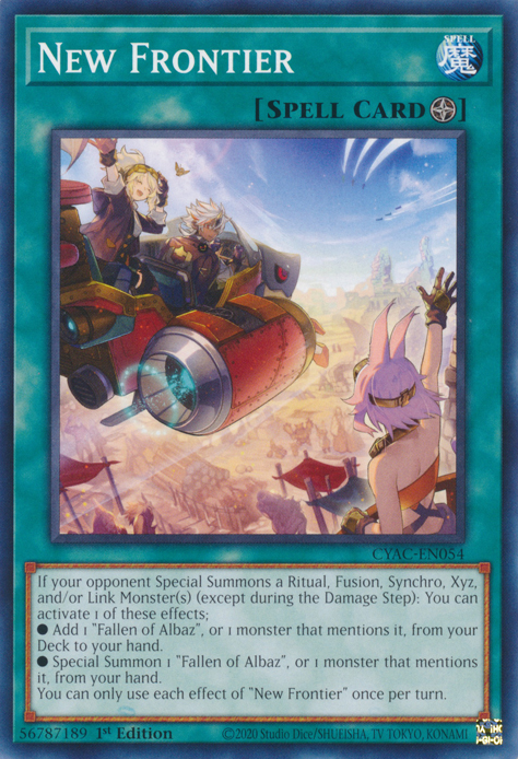 New Frontier [CYAC-EN054] Common | Card Merchant Takapuna