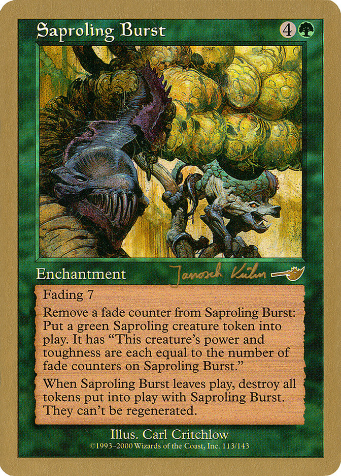 Saproling Burst (Janosch Kuhn) [World Championship Decks 2000] | Card Merchant Takapuna