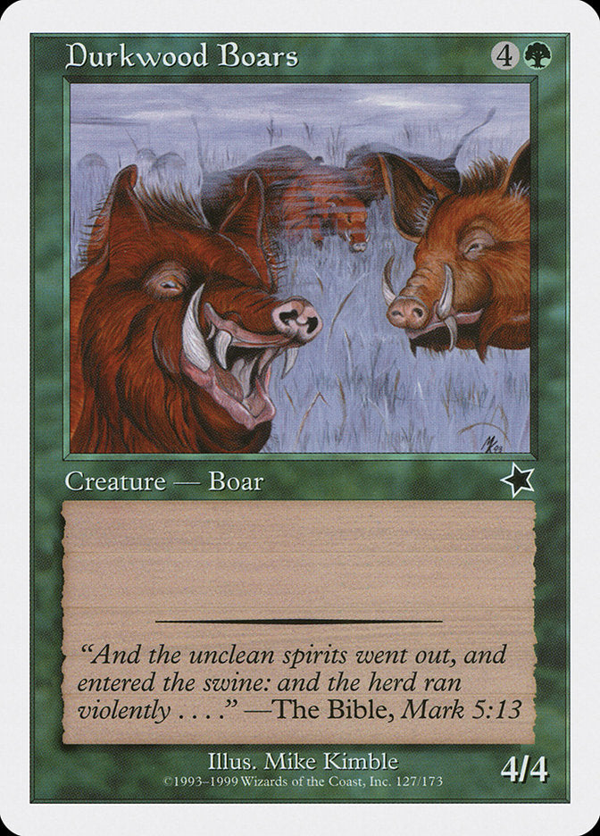 Durkwood Boars [Starter 1999] | Card Merchant Takapuna