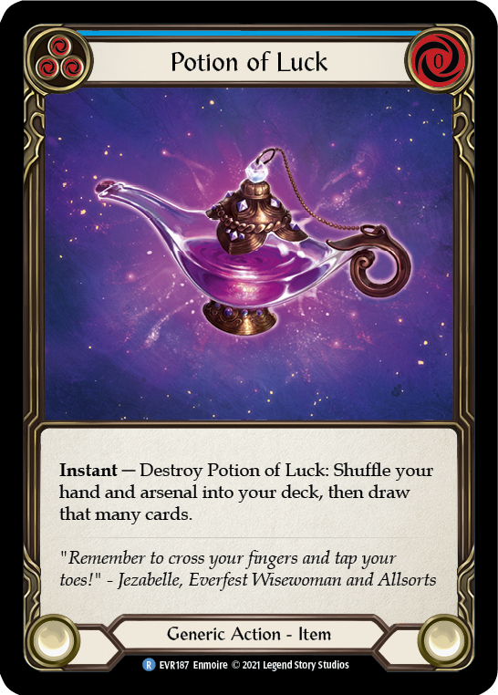 Potion of Luck [EVR187] (Everfest)  1st Edition Cold Foil | Card Merchant Takapuna