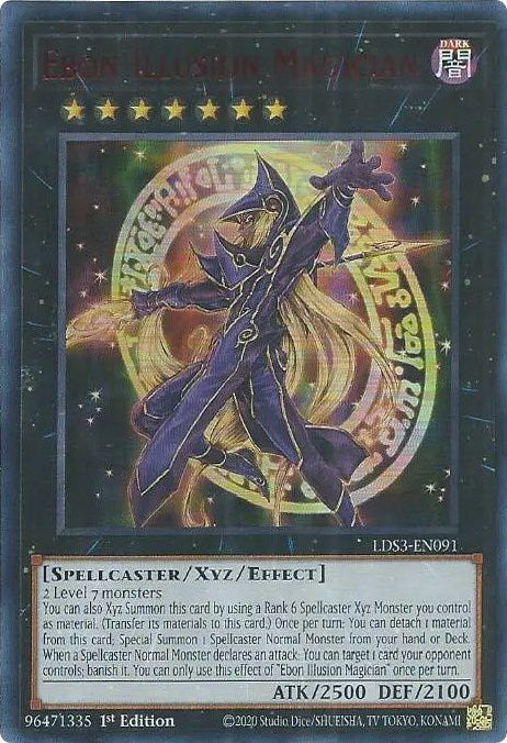 Ebon Illusion Magician (Red) [LDS3-EN091] Ultra Rare | Card Merchant Takapuna