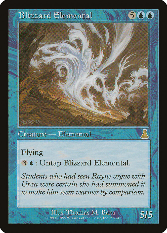 Blizzard Elemental [Urza's Destiny] | Card Merchant Takapuna